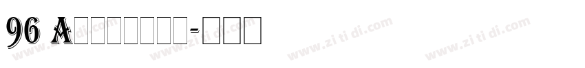 96 Algerian字体转换 96 Algerian字体转换